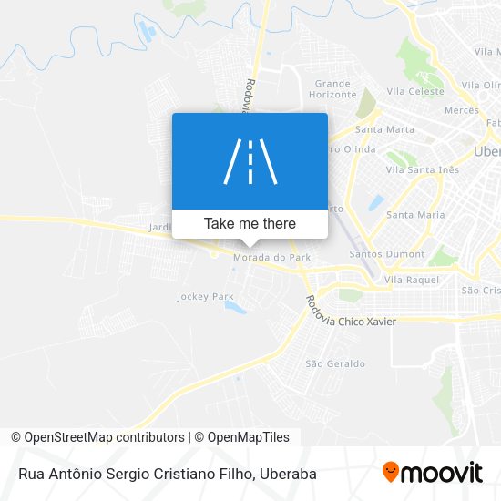 Rua Antônio Sergio Cristiano Filho map