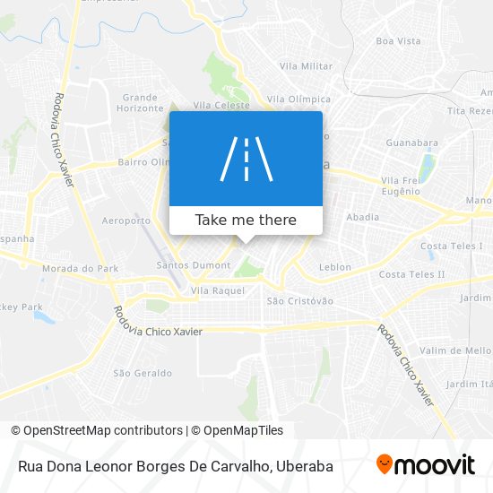 Mapa Rua Dona Leonor Borges De Carvalho