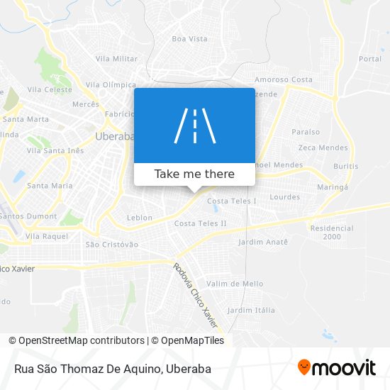 Mapa Rua São Thomaz De Aquino