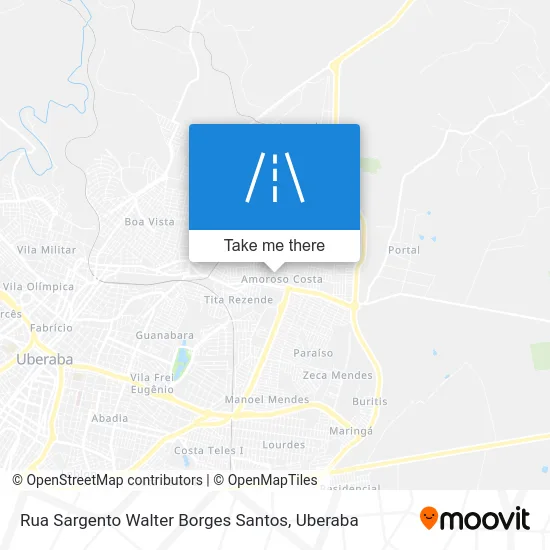 Rua Sargento Walter Borges Santos map