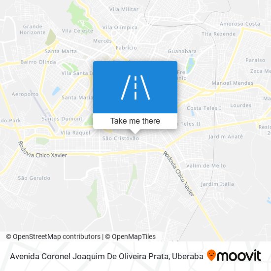 Avenida Coronel Joaquim De Oliveira Prata map