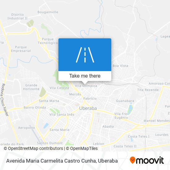 Mapa Avenida Maria Carmelita Castro Cunha