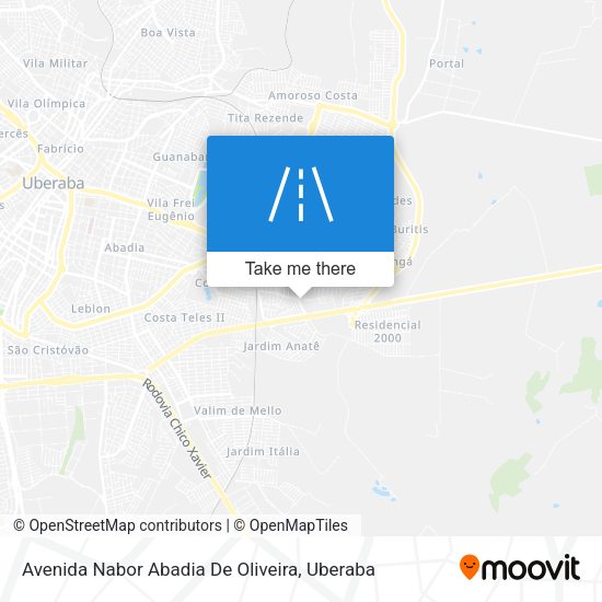 Avenida Nabor Abadia De Oliveira map