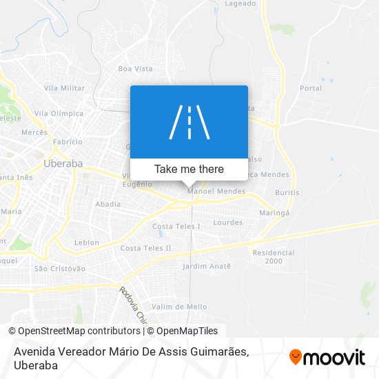 Avenida Vereador Mário De Assis Guimarães map