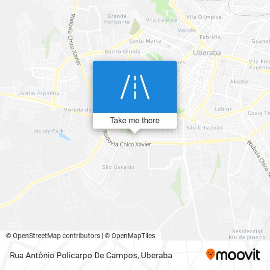 Rua Antônio Policarpo De Campos map