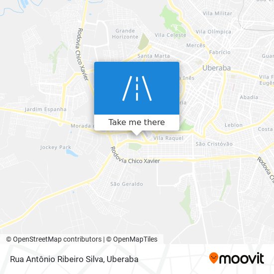 Rua Antônio Ribeiro Silva map