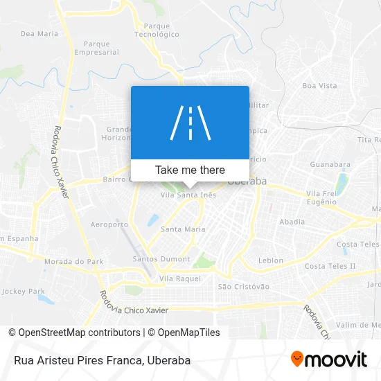 Rua Aristeu Pires Franca map