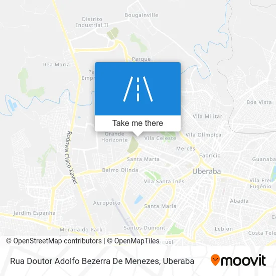 Rua Doutor Adolfo Bezerra De Menezes map