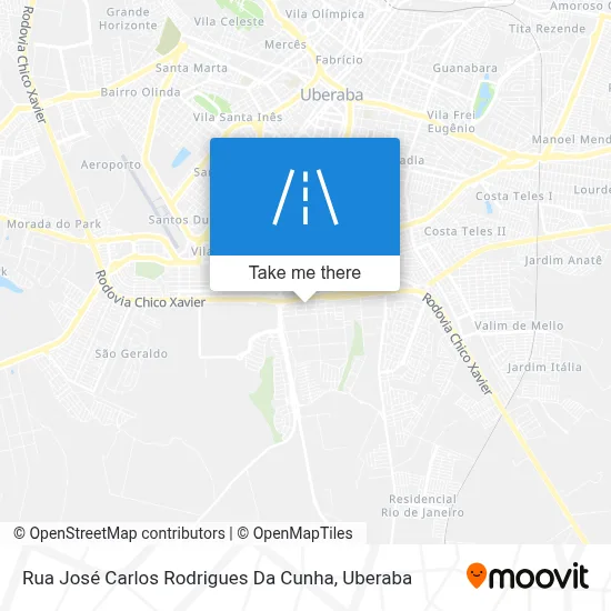 Rua José Carlos Rodrigues Da Cunha map