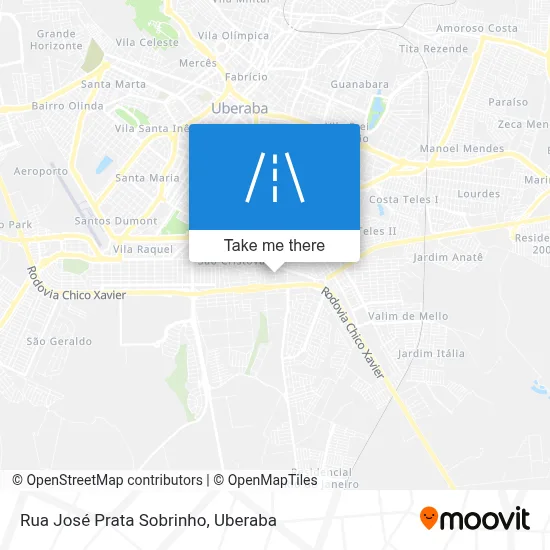 Rua José Prata Sobrinho map