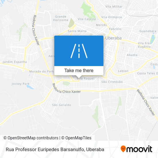 Rua Professor Eurípedes Barsanulfo map