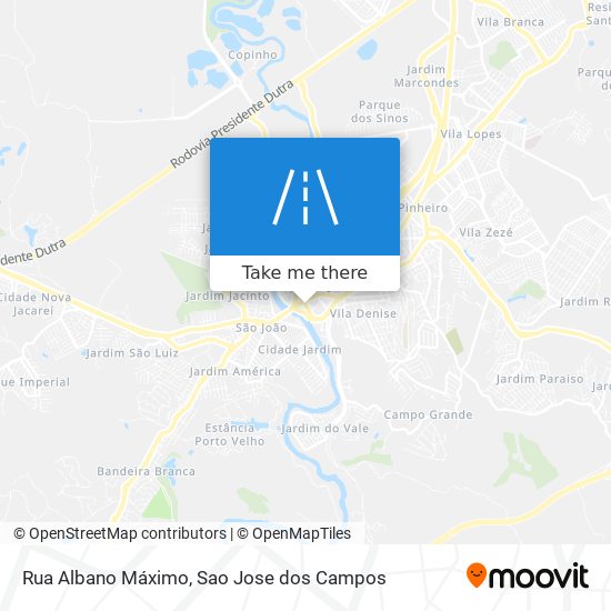 Mapa Rua Albano Máximo