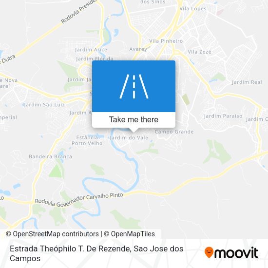 Estrada Theóphilo T. De Rezende map