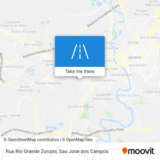 Rua Rio Grande Zonzini map