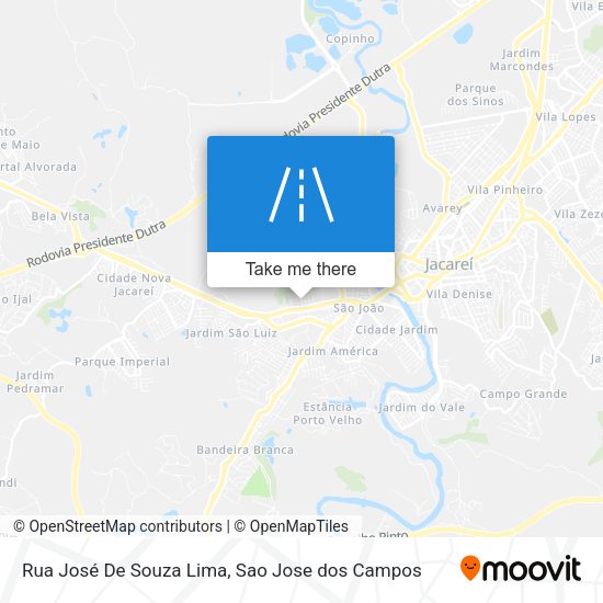 Rua José De Souza Lima map
