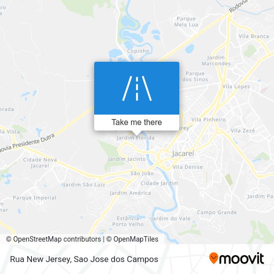 Rua New Jersey map