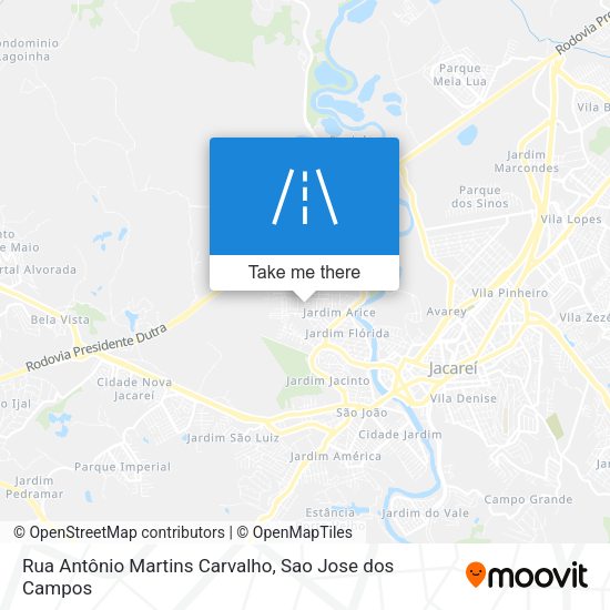 Rua Antônio Martins Carvalho map