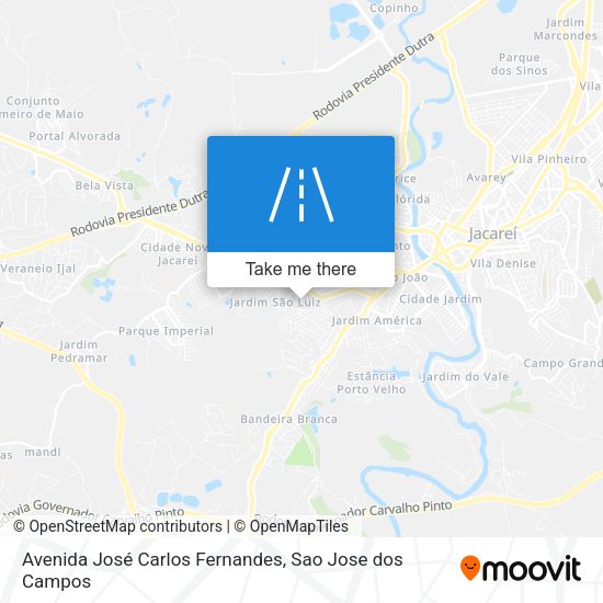 Avenida José Carlos Fernandes map