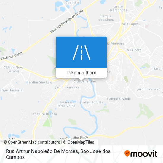 Rua Arthur Napoleão De Moraes map