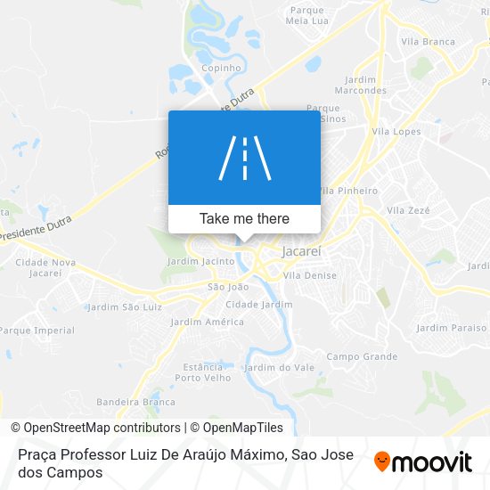 Praça Professor Luiz De Araújo Máximo map
