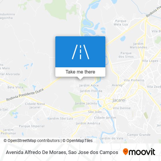 Mapa Avenida Alfredo De Moraes