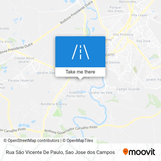 Rua São Vicente De Paulo map