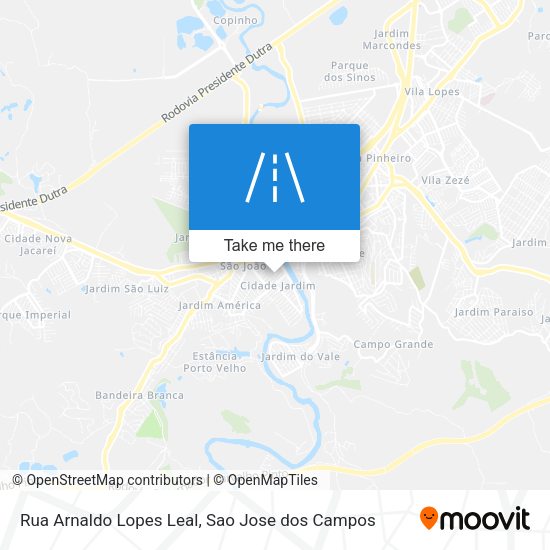 Rua Arnaldo Lopes Leal map