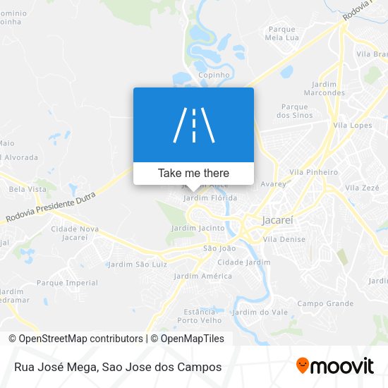 Rua José Mega map