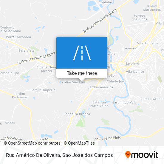 Rua Américo De Oliveira map