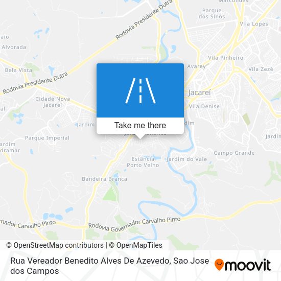 Rua Vereador Benedito Alves De Azevedo map