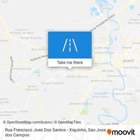 Rua Francisco José Dos Santos - Xiquinho map
