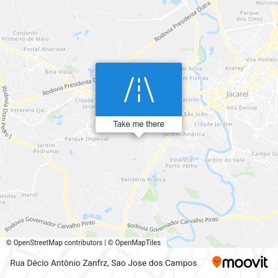 Rua Décio Antônio Zanfrz map
