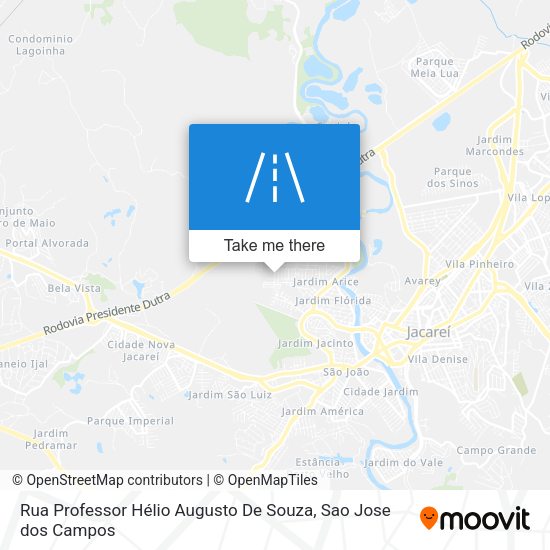 Rua Professor Hélio Augusto De Souza map