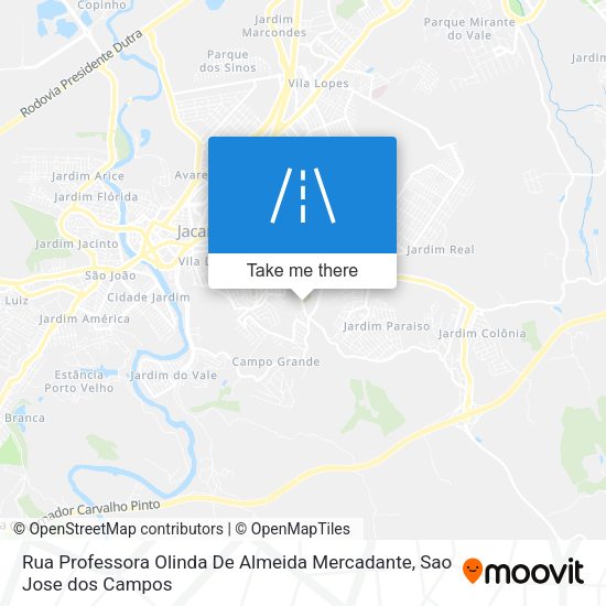Rua Professora Olinda De Almeida Mercadante map