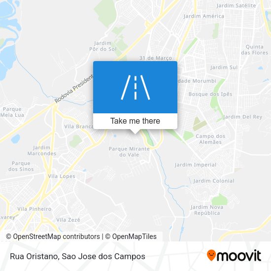 Rua Oristano map