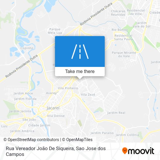 Rua Vereador João De Siqueira map