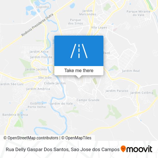 Rua Delly Gaspar Dos Santos map