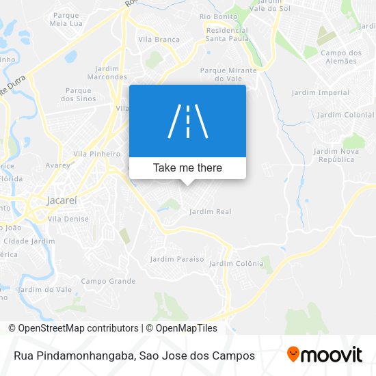 Rua Pindamonhangaba map