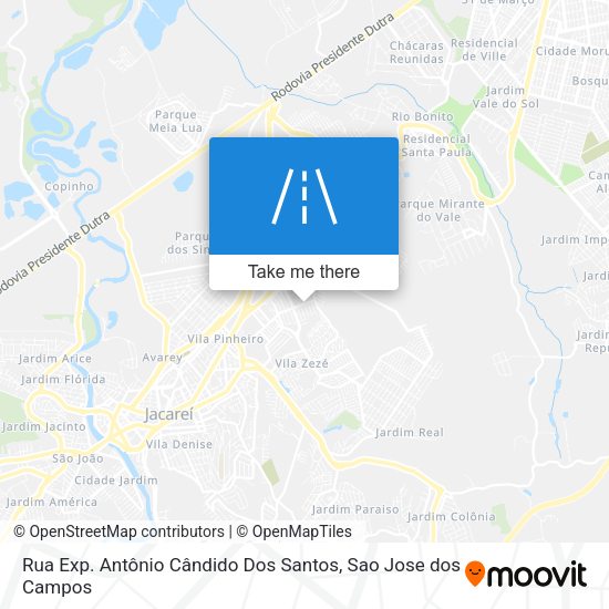 Rua Exp. Antônio Cândido Dos Santos map