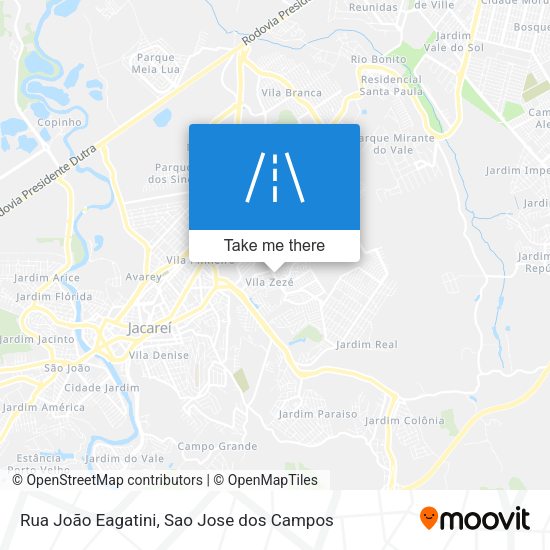 Rua João Eagatini map