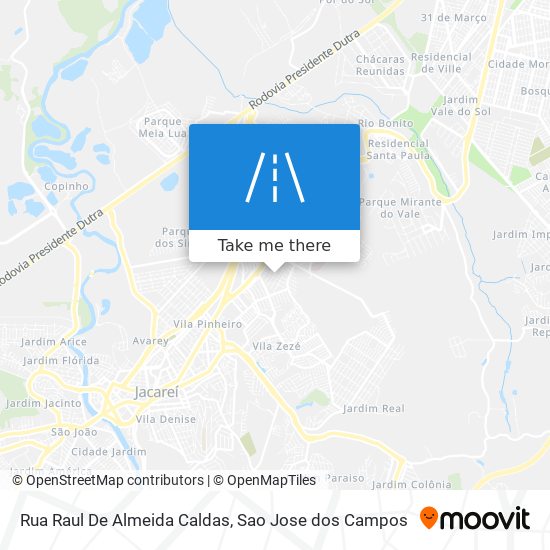 Rua Raul De Almeida Caldas map