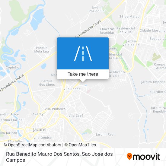 Rua Benedito Mauro Dos Santos map