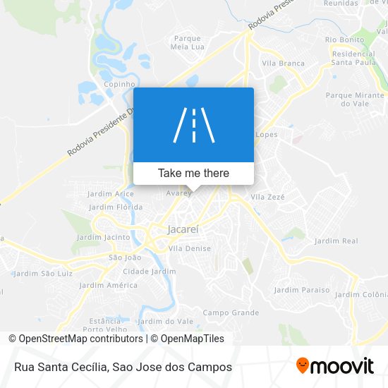 Rua Santa Cecília map