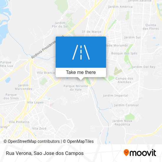 Rua Verona map