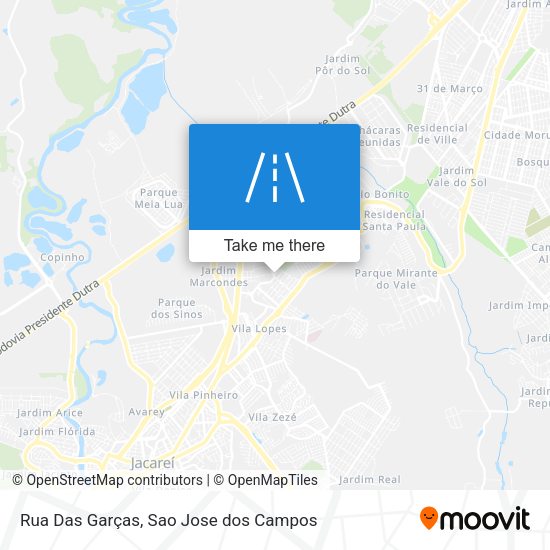 Rua Das Garças map