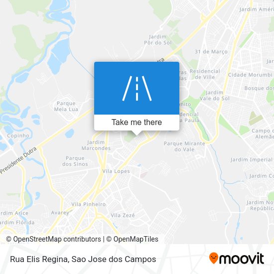 Rua Elis Regina map