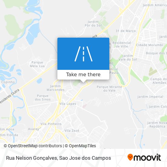 Mapa Rua Nelson Gonçalves