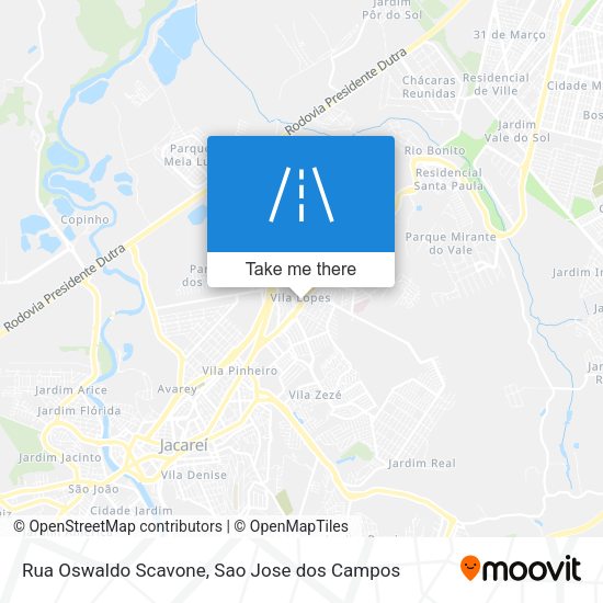 Rua Oswaldo Scavone map