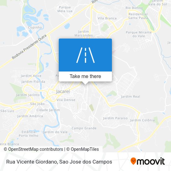 Rua Vicente Giordano map