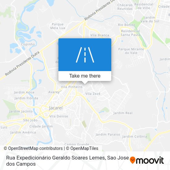 Rua Expedicionário Geraldo Soares Lemes map